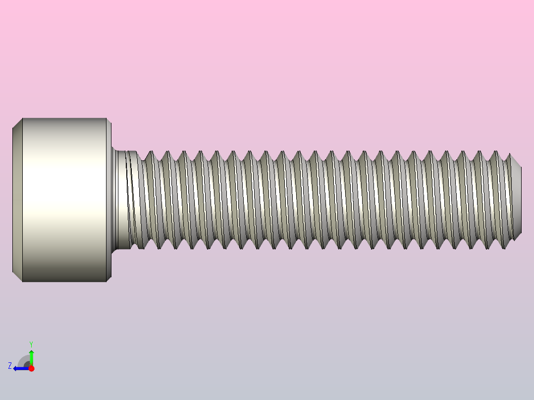 DIN_EN_ISO_4762_M6x25.ipt内六角螺钉右视图