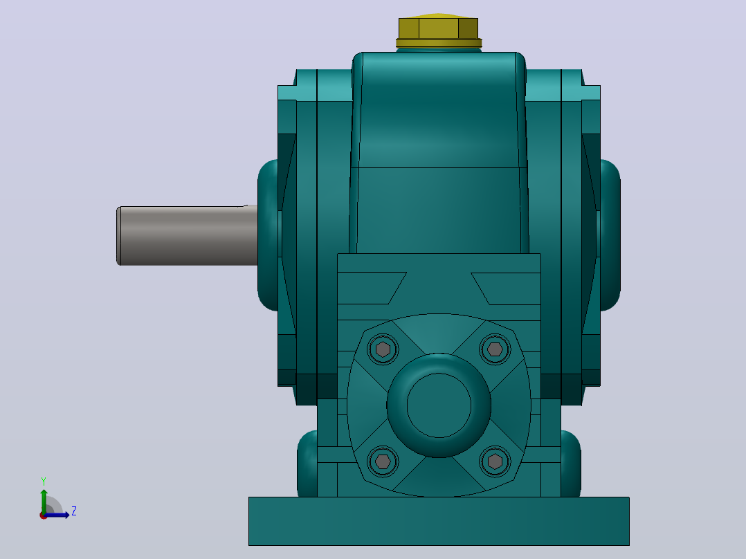 转速减速机左视图