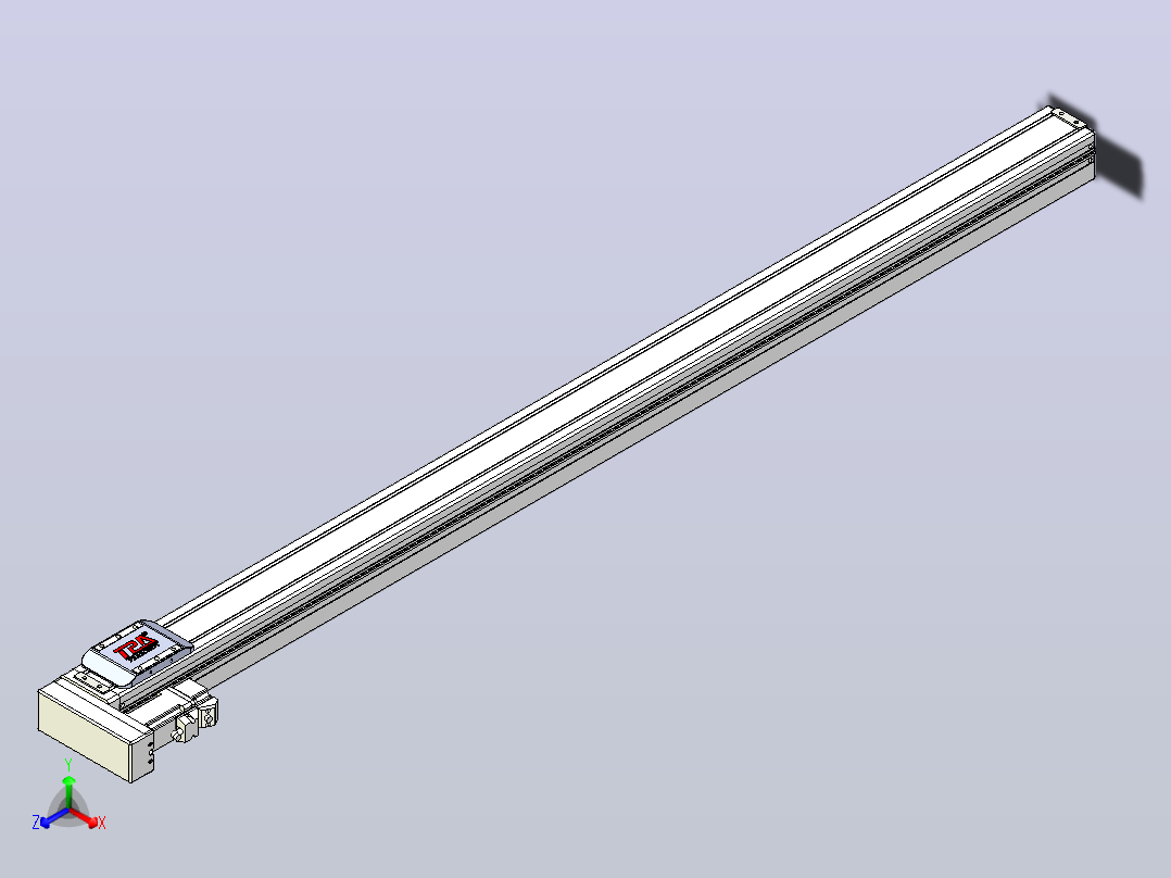滚珠丝杠直线轴带导轨全封闭TPA-HCR-65S-1610C-L1200-MR-Y-P10-N3主视图