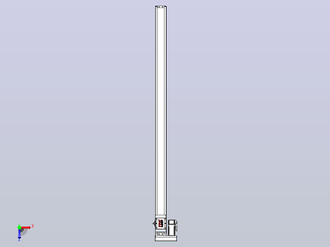 滚珠丝杠直线轴带导轨全封闭TPA-HCR-65S-1610C-L1200-MR-Y-P10-N3俯视图