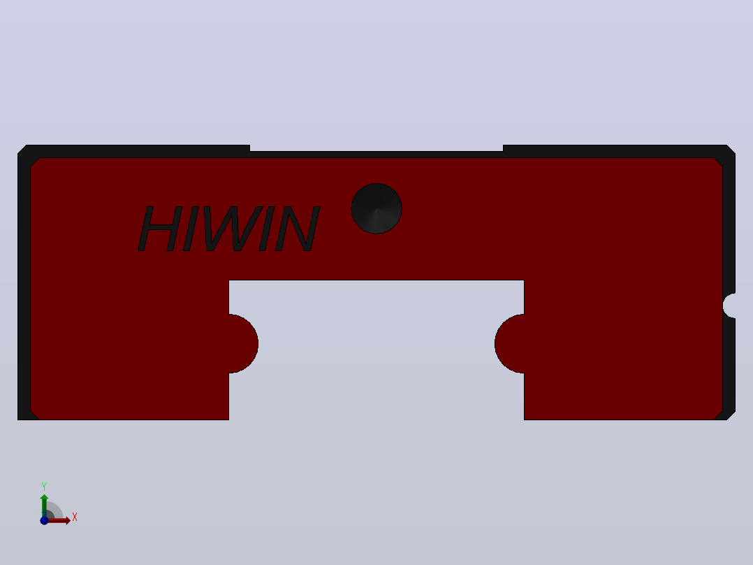 滑块MGN7C（HIWIN）前视图
