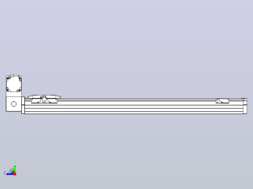 机器人皮带驱动直线轴TPA-GCB-80-P60-L700-LU-M20-N3右视缩略图