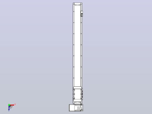 机器人皮带驱动直线轴TPA-GCB-80-P60-L700-LU-M20-N3俯视缩略图