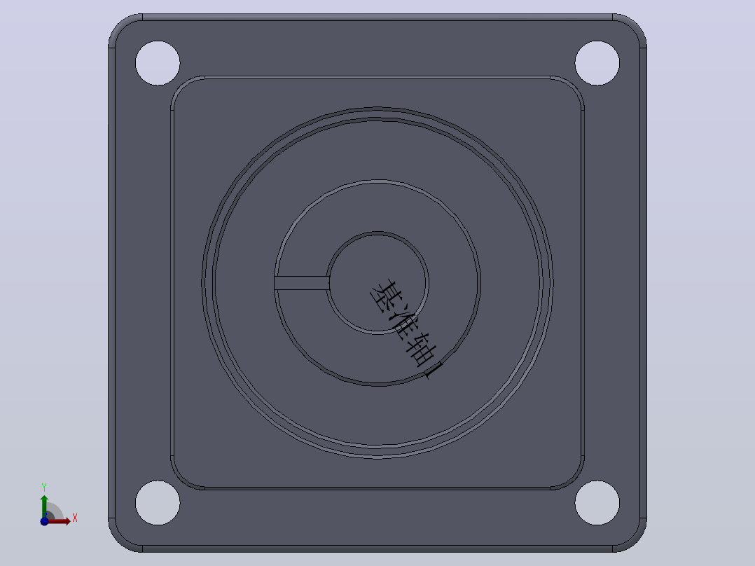 ZDR精密行星78ZR二级后端盖前视图