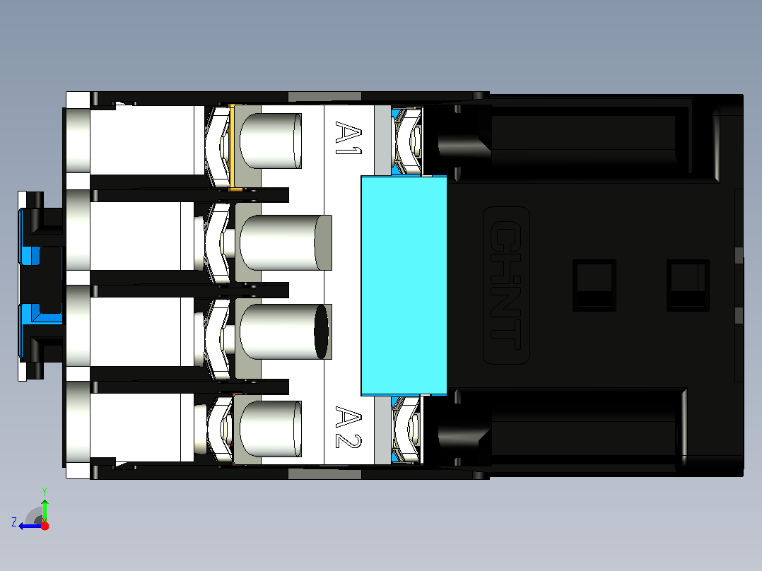 NC1-18交流接触器三维模型202204右视图