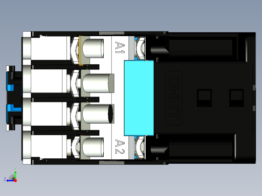 NC1-18交流接触器三维模型202204右视缩略图
