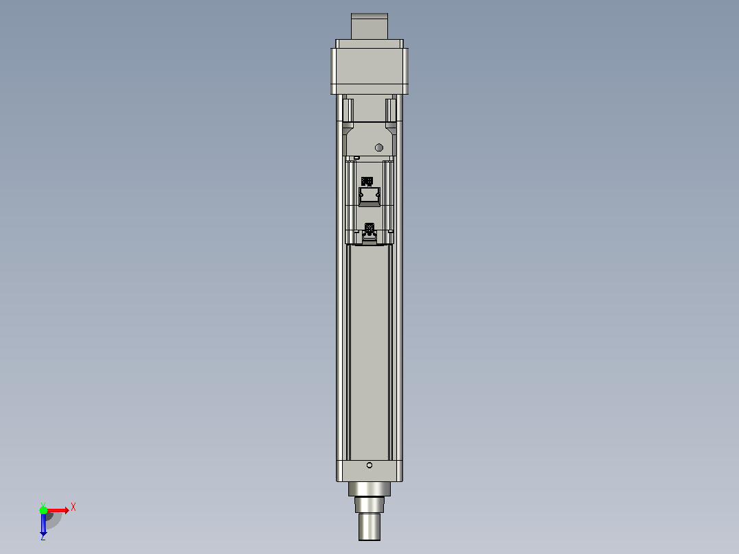 轻载电动缸TPA-ESR100-3210C-L400-MR-CA-W-P75-JX-C3俯视图