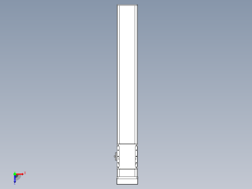 滚珠丝杠直线轴带导轨全封闭TPA-HCR-105D-1610C-L650-MP-C-P40-N3俯视缩略图