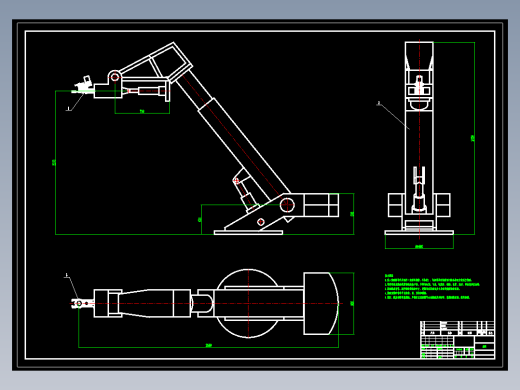 液压采摘机构CAD