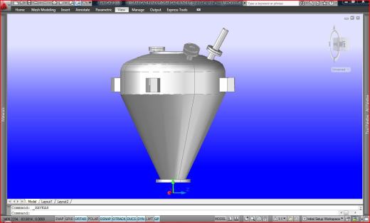 配有法兰的3D容器缩略图