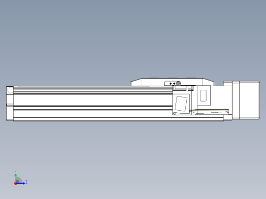 滚珠丝杠直线轴内置导轨TPA-GCR-50-1210C-L150-MR-M10-N3左视缩略图