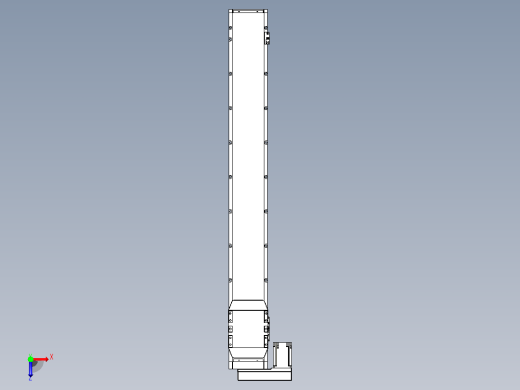 滚珠丝杠直线轴内置导轨TPA-GCR-170-2510C-L1250-ML-M75-N3俯视缩略图