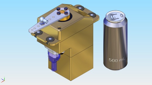坚固型位置伺服器3D数模图纸 STP格式缩略图