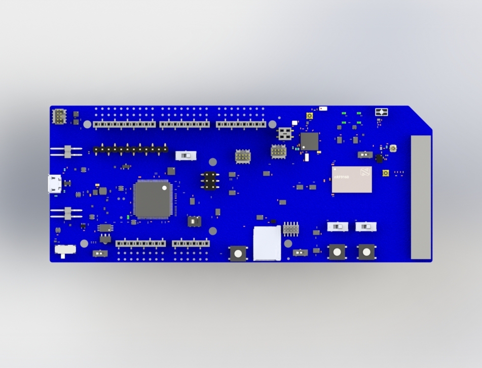 半导体nRF9160 SiP原型开发板