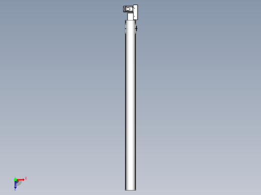 皮带直线轴半封闭可选导轨TPA-HNB-105D-90-L1450-ML-Y-P20-N3俯视缩略图