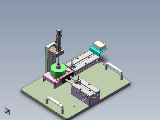 气动冲压工装（SW14可编辑）