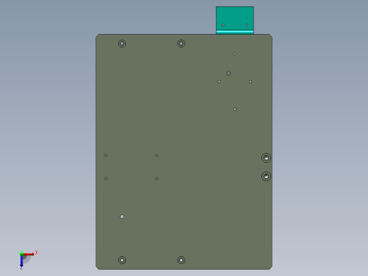 气动冲压工装（SW14可编辑）俯视缩略图