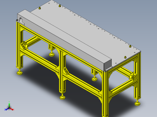 使用马达＆链条的滚轮传送带