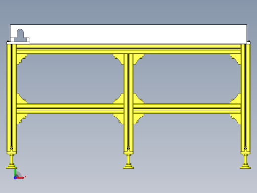 使用马达＆链条的滚轮传送带前视缩略图