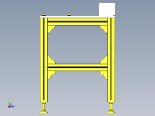 使用马达＆链条的滚轮传送带左视缩略图