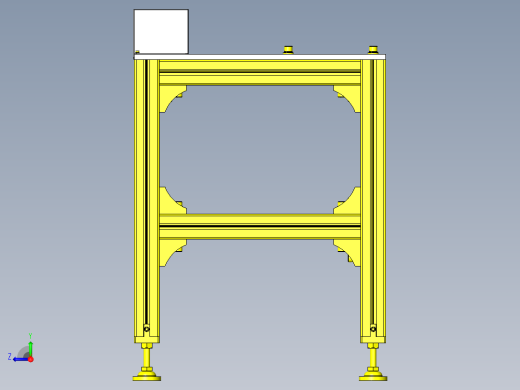 使用马达＆链条的滚轮传送带右视缩略图