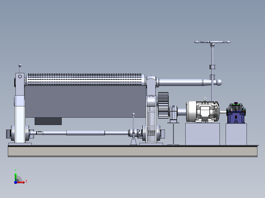 去鱼鳞机结构设计前视图
