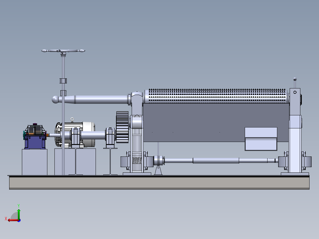 去鱼鳞机结构设计后视图