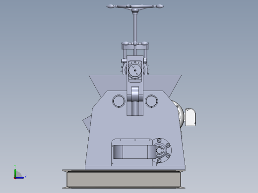 去鱼鳞机结构设计左视缩略图