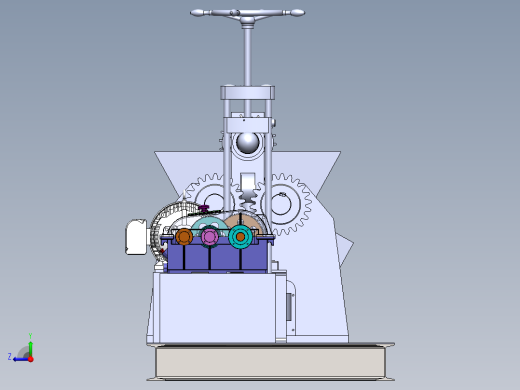 去鱼鳞机结构设计右视缩略图