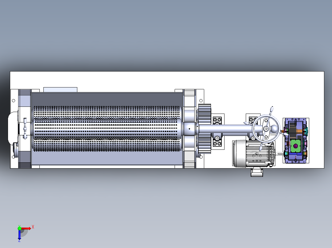 去鱼鳞机结构设计俯视图
