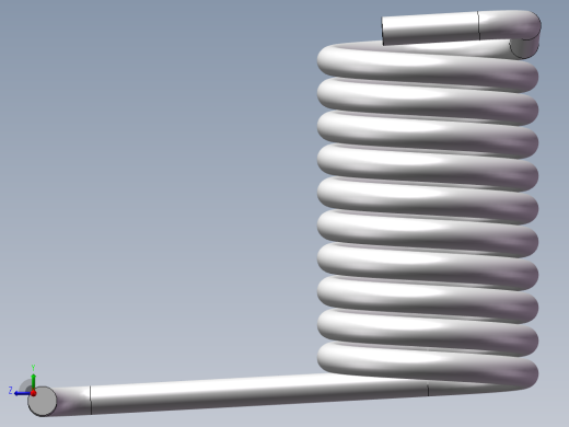 扭簧3D模型右视缩略图