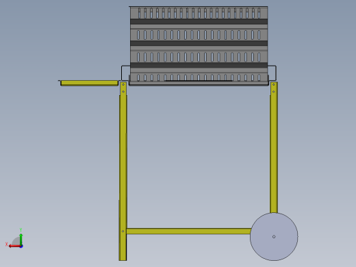solidworks 户外烤架3D设计图后视缩略图
