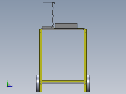 solidworks 户外烤架3D设计图左视缩略图