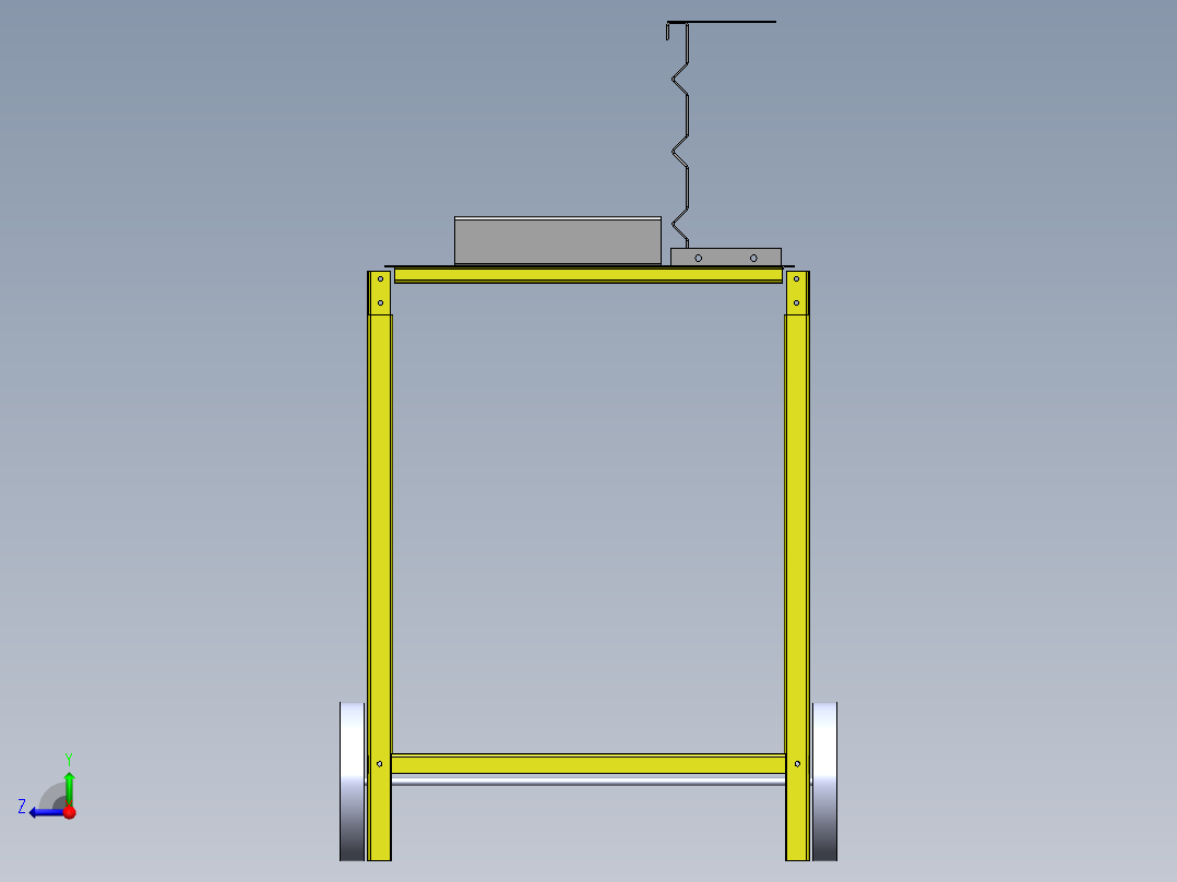 solidworks 户外烤架3D设计图右视图