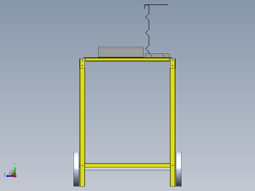 solidworks 户外烤架3D设计图右视缩略图