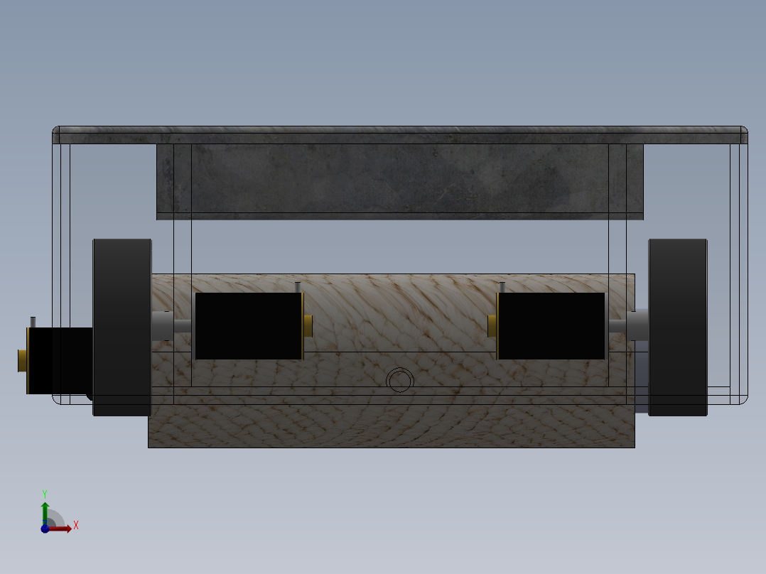 自动地板清洁机前视图