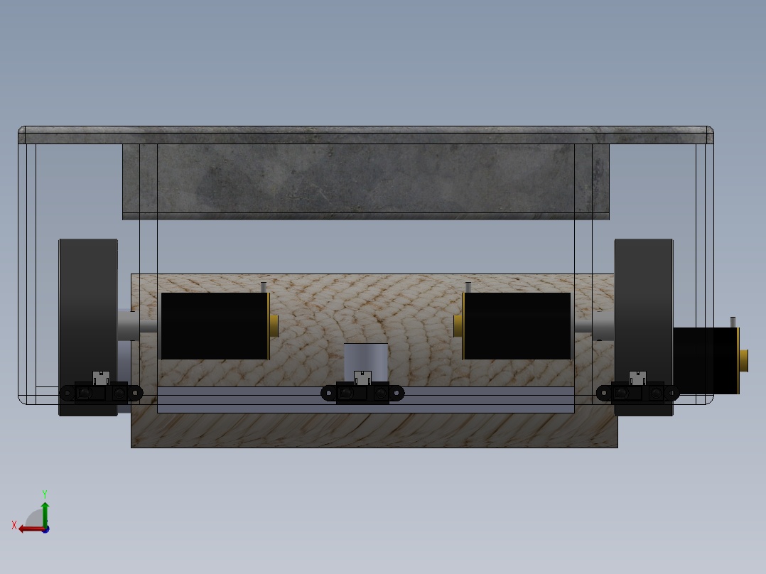 自动地板清洁机后视图