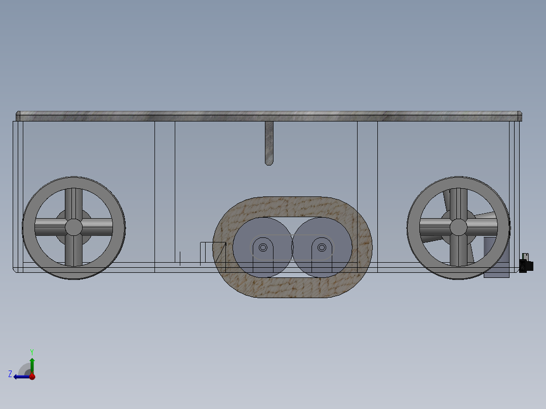自动地板清洁机右视图