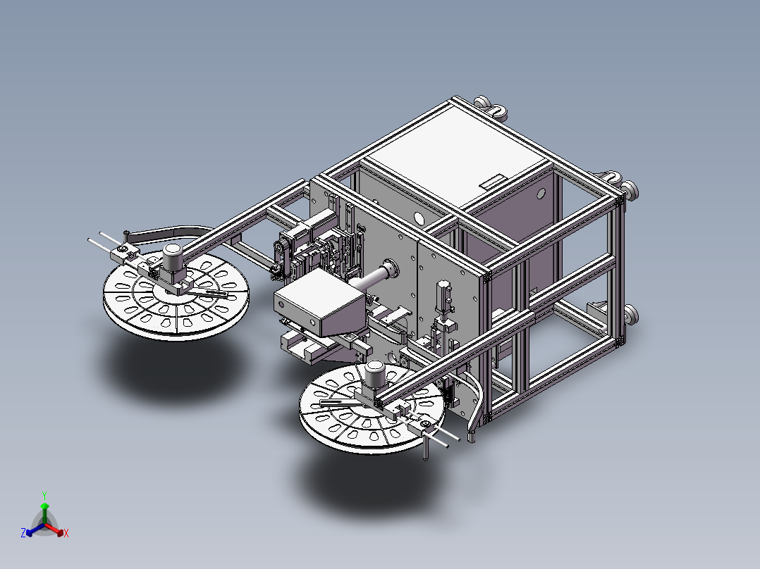 凸轮插针机适用于打端子产品 机械设备 3D模型图纸 设计素材正等轴测图