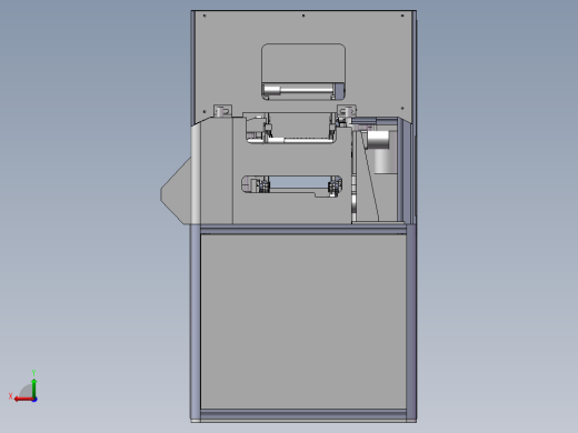 缓存机自动收放料机3D图纸 E034后视缩略图