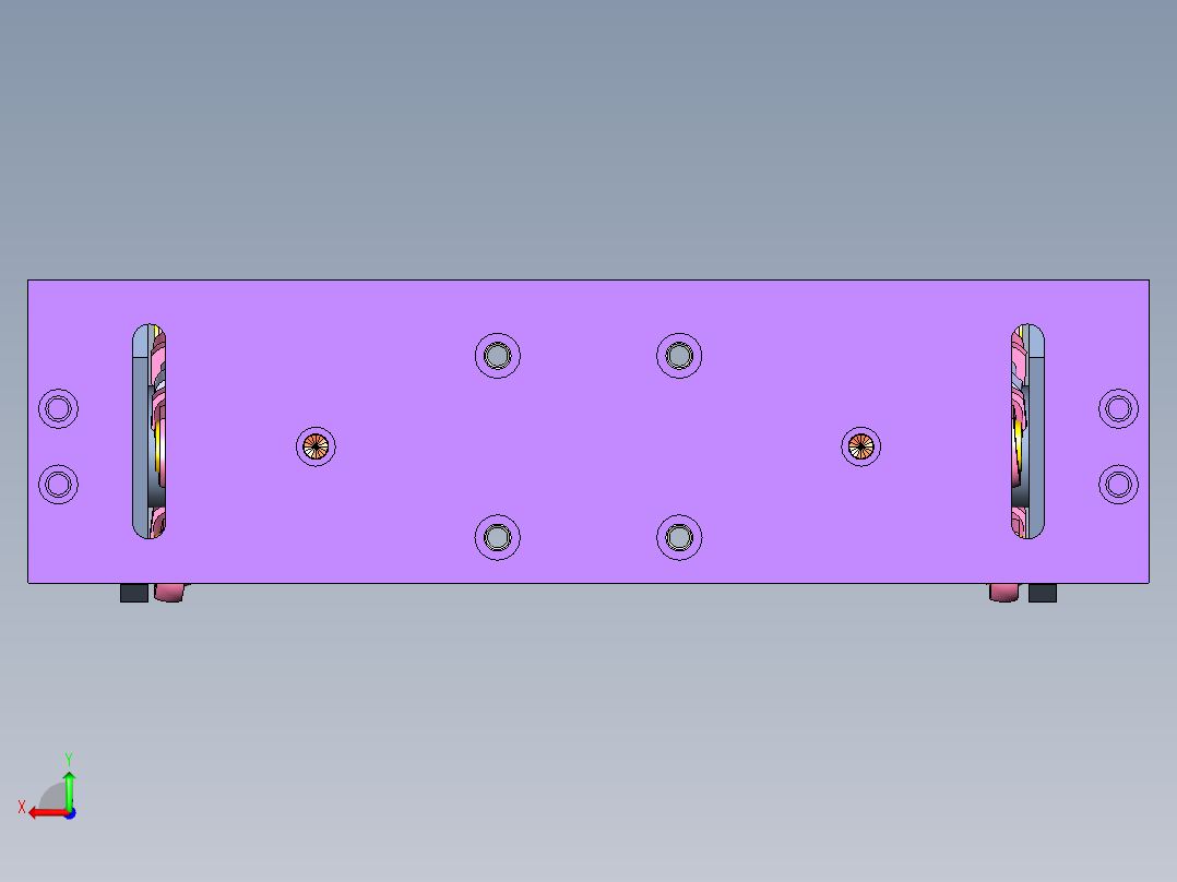 模块切割机后视图