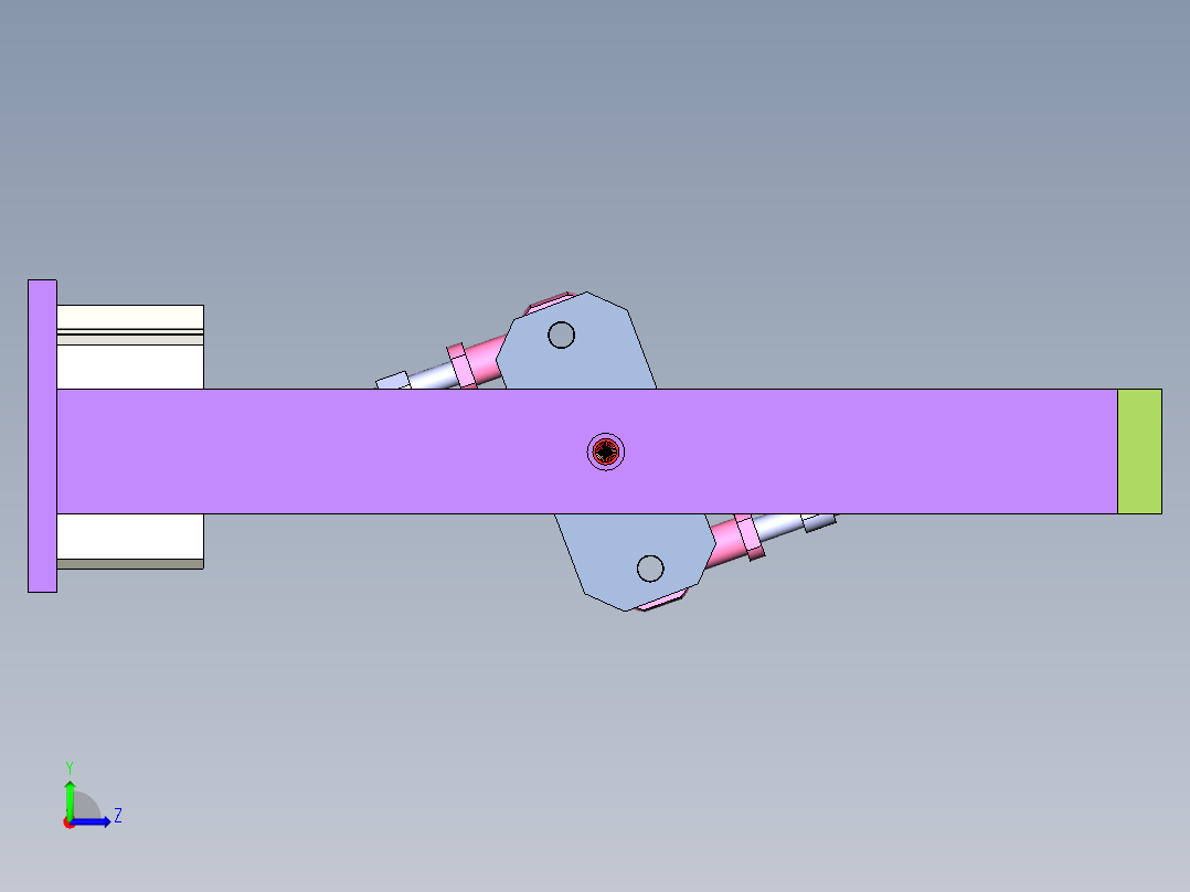 模块切割机左视图