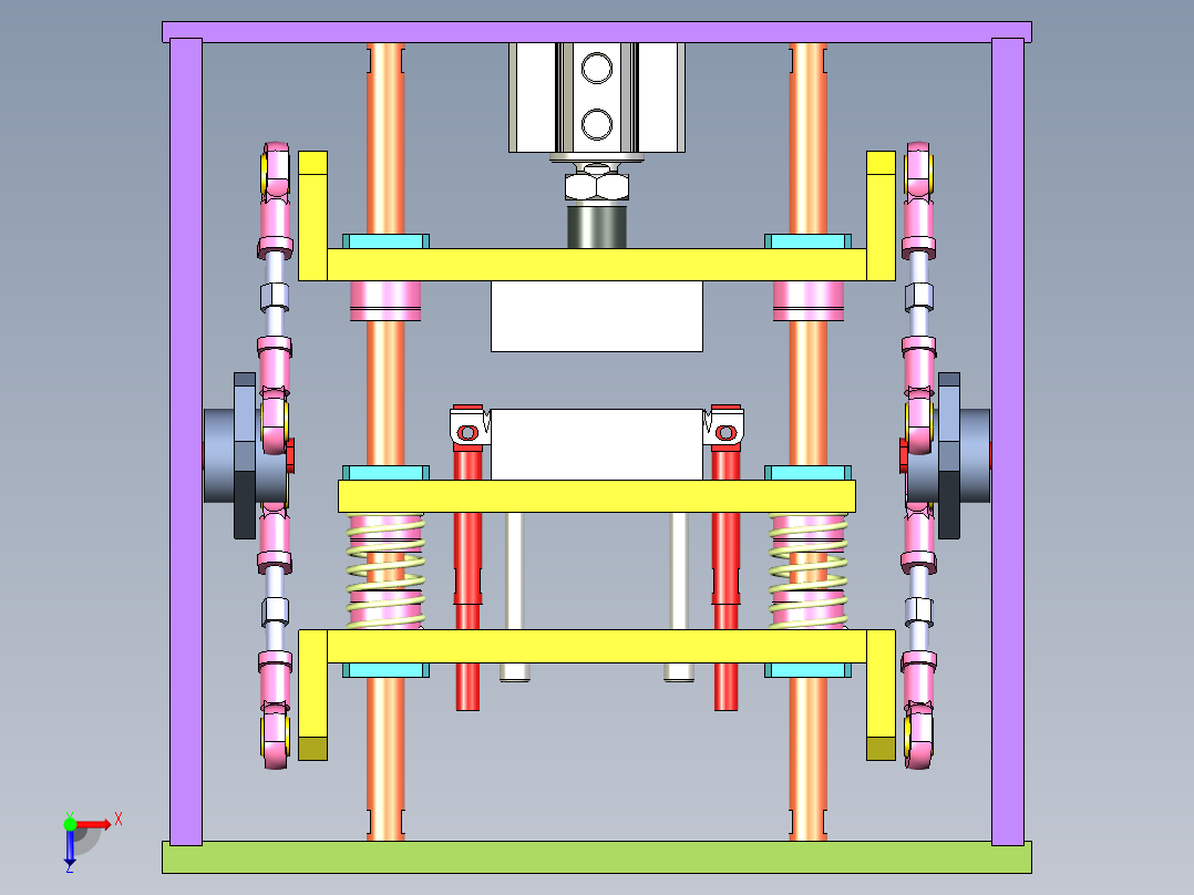 模块切割机俯视图