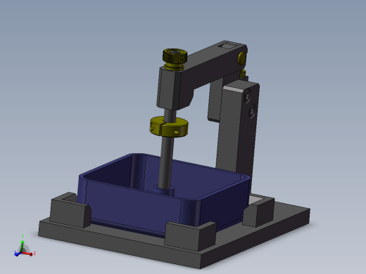 把手式孔位置检查夹具