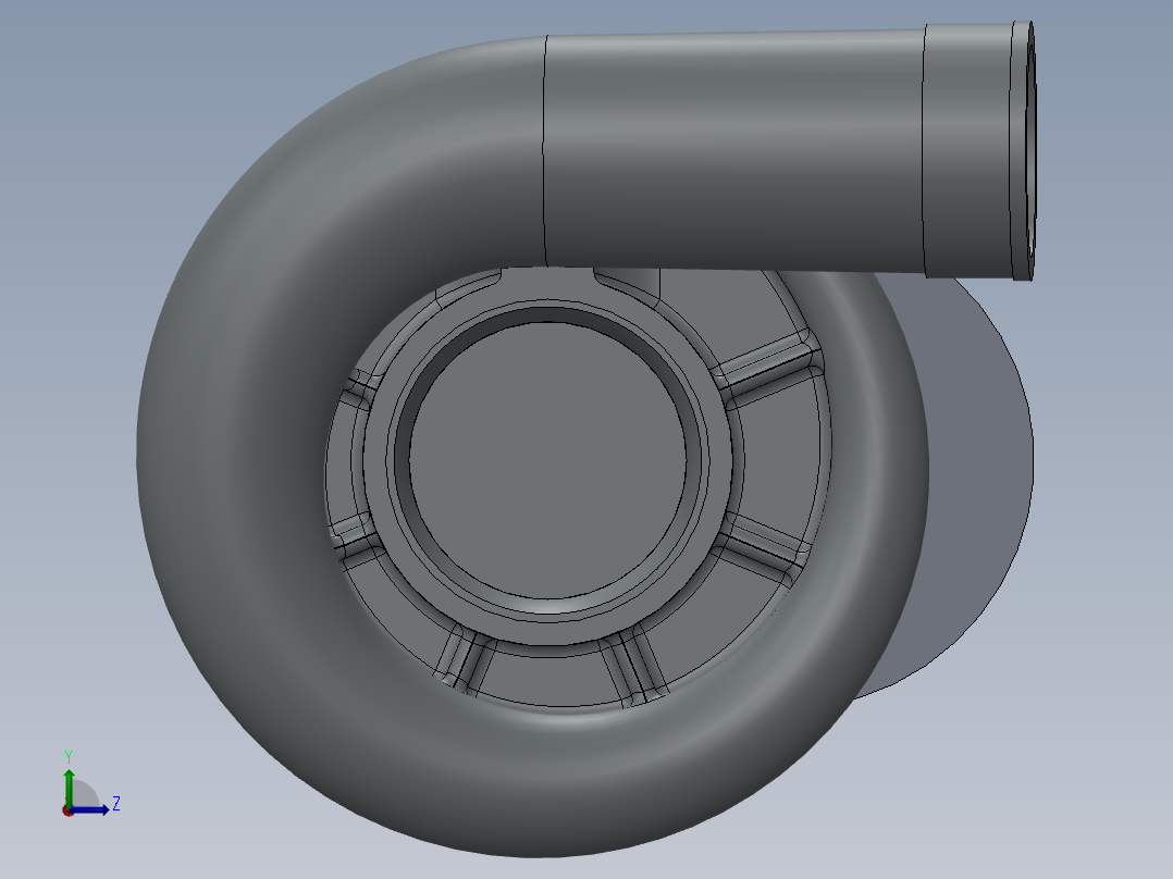 帕克斯顿离心增压器左视图