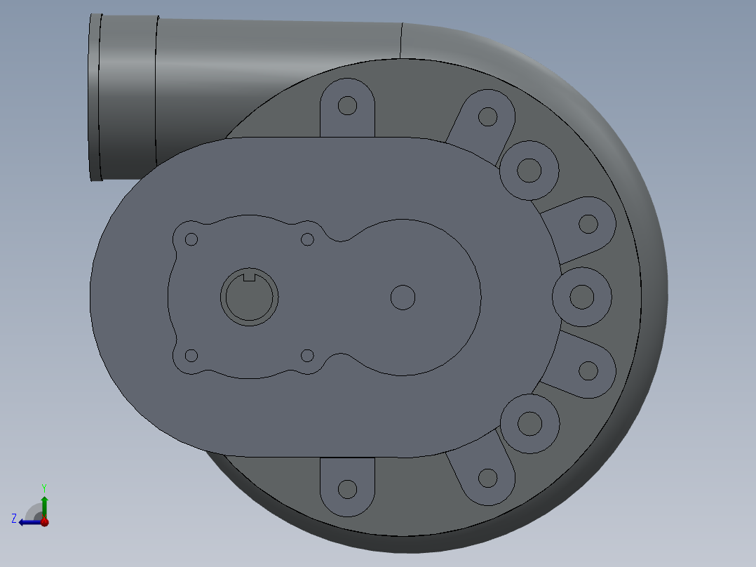 帕克斯顿离心增压器右视图
