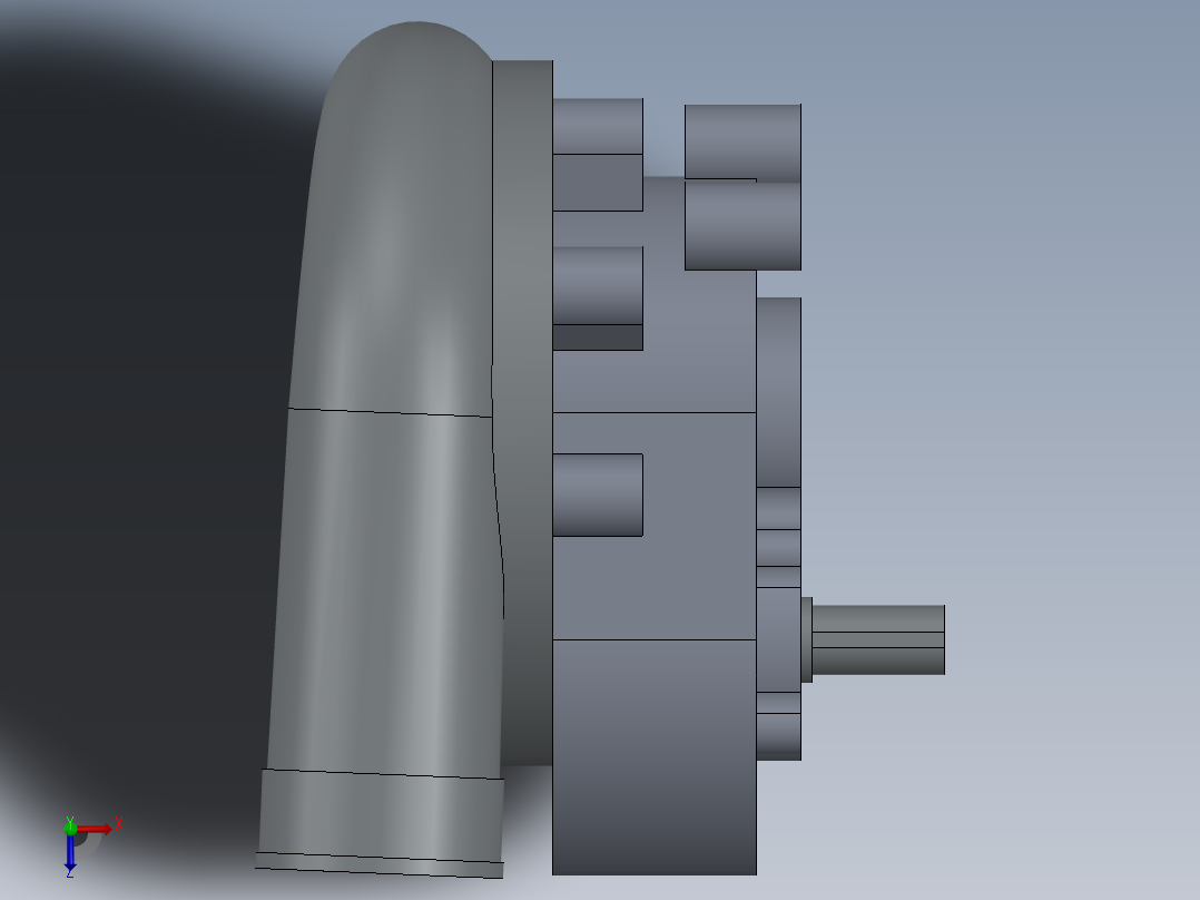 帕克斯顿离心增压器俯视图