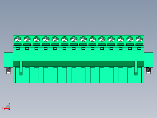 DEGSON 2EDG（M） 系列 5.0mm 螺丝锁紧可插拔接线端子组-2EDGKLM-5.0-14P-14-00AH后视缩略图
