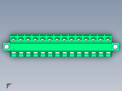 DEGSON 2EDG（M） 系列 5.0mm 螺丝锁紧可插拔接线端子组-2EDGKLM-5.0-14P-14-00AH俯视缩略图