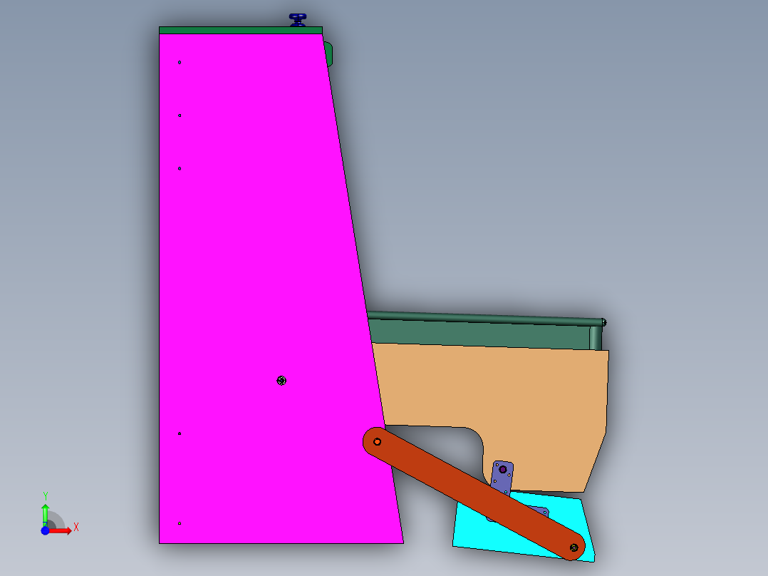 学习学生书桌床一体折叠桌前视图